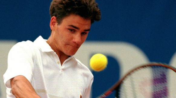 Der Jüngling 1998: Federer gewann als 17-Jähriger sein erstes Spiel auf der Profitour.