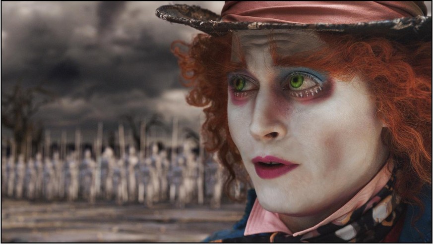 In this film publicity image released by Disney, Johnny Depp is shown as The Mad Hatter in a scene from &quot;Alice in Wonderland.&quot; Movies in 3-D are becoming such big moneymakers that Hollywood  ...