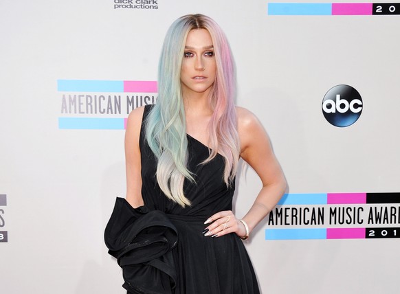 FILE - This Nov. 24, 2013 file photo shows musician Ke$ha at the American Music Awards at the Nokia Theatre L.A. Live in Los Angeles. Ke$ha&#039;s representative confirmed Friday, March 7, 2014, that  ...