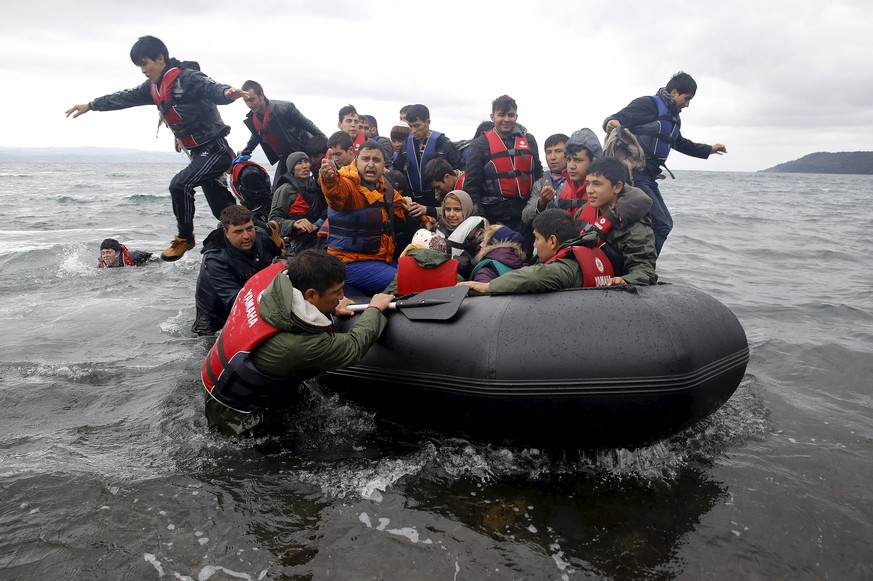 Ankunft auf Lesbos.&nbsp;