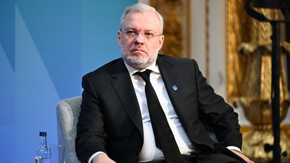 epa12051097 German Galushchenko, Ukraine&#039;s energy minister, attends the International Summit on the Future of Energy Security in London, Britain, 24 April 2025. The International Energy Agency (I ...