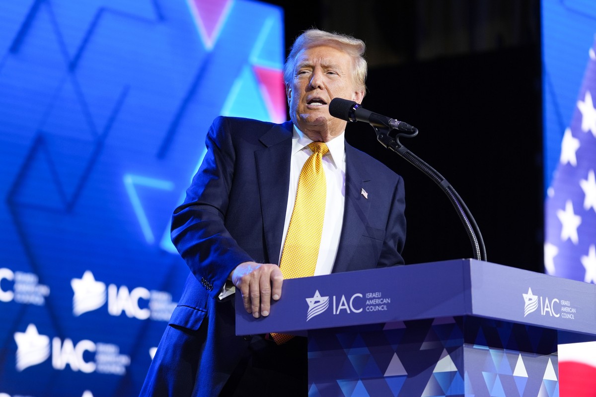 Republican presidential candidate former President Donald Trump speaks at the Israeli American Council National Summit, Thursday, Sept. 19, 2024, in Washington. (AP Photo/Evan Vucci)
Donald Trump