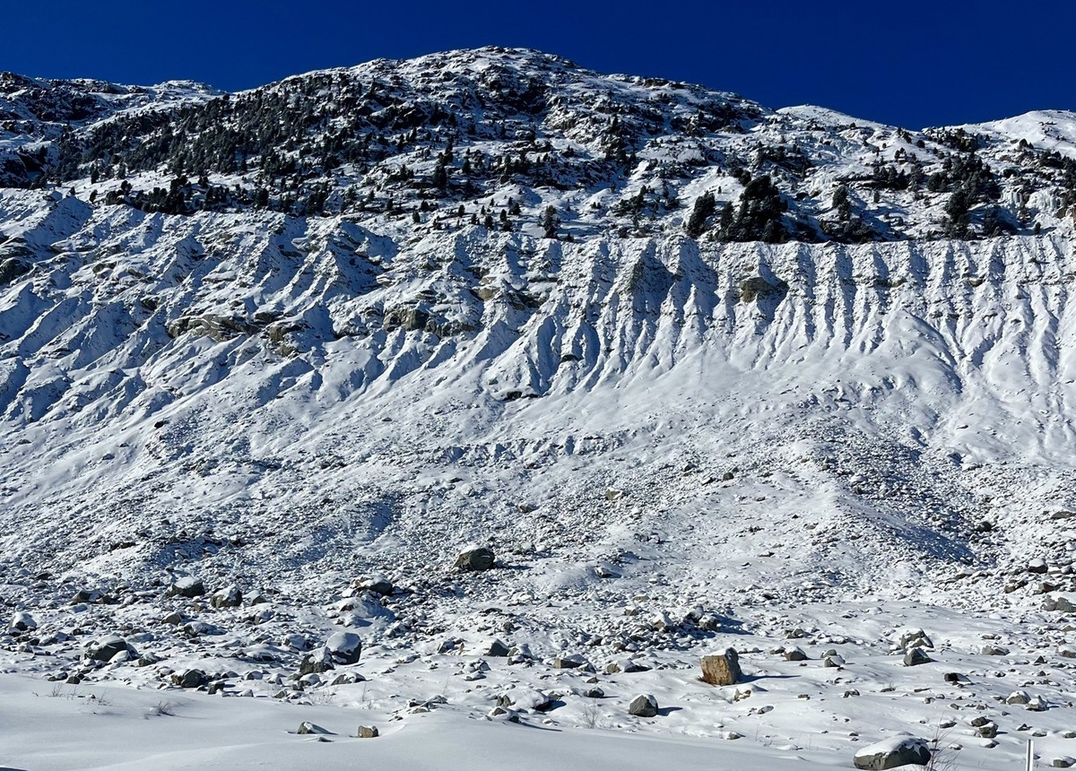Morteratsch Gletscher Gletschergrotte Dezember 2024 Rauszeit