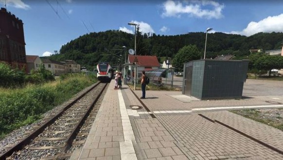 Der Bahnhof in Zell im Wiesental.