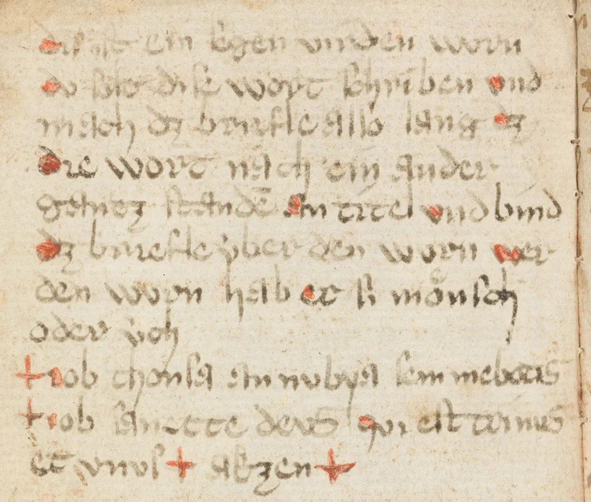 Ausschnitt aus dem Gebetsbuch, erstes Viertel des 15. Jahrhunderts.
https://www.e-codices.ch/en/description/hba/chart0208