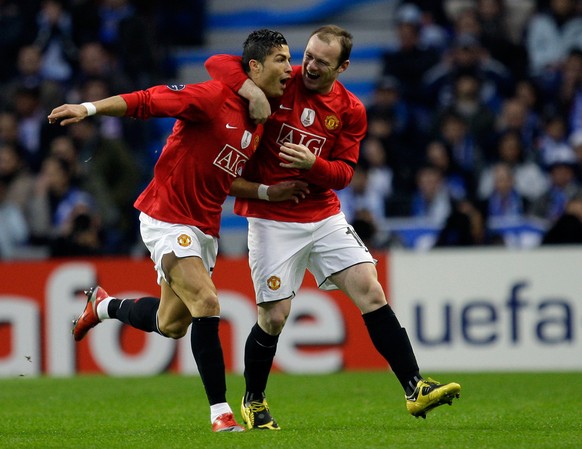 Das waren noch Zeiten! Cristiano Ronaldo und Wayne Rooney zusammen bei Manchester United.