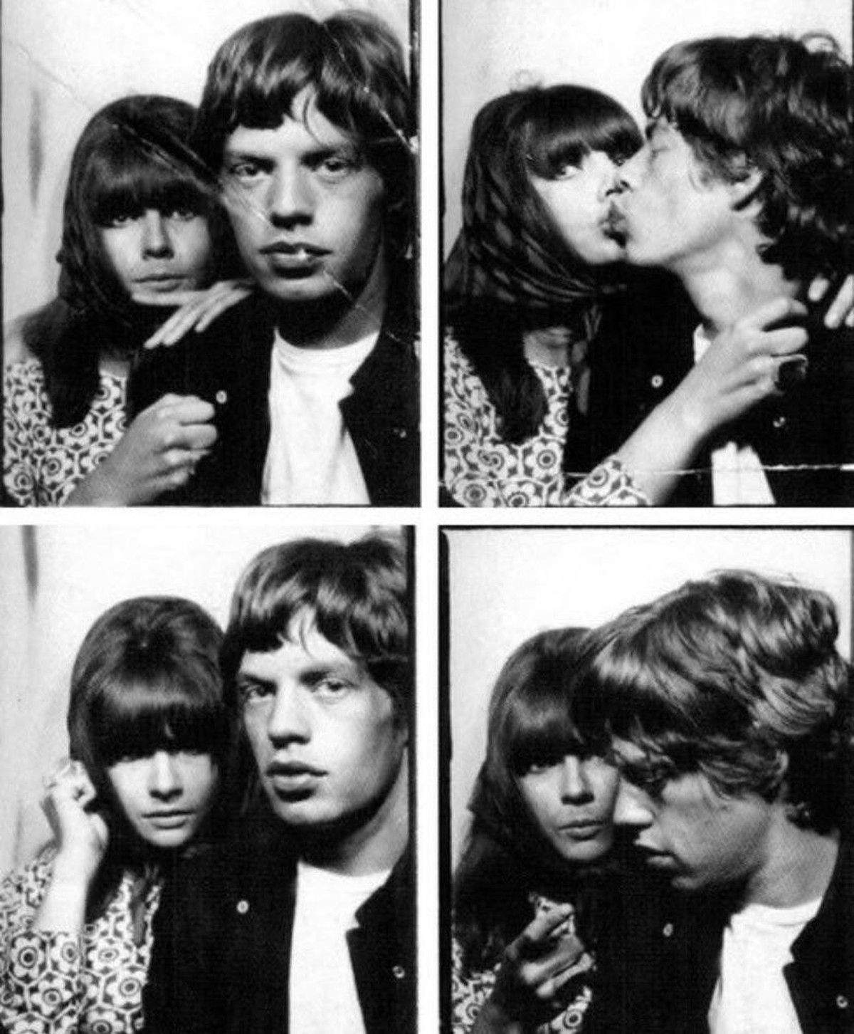 Mick Jagger and Chrissie Shrimpton, London 1963 or 1964
Chrissie Shrimpton—a model and the younger sister of iconic 1960s "It Girl" Jean Shrimpton—was Mick Jagger's first major girlfrie ...
