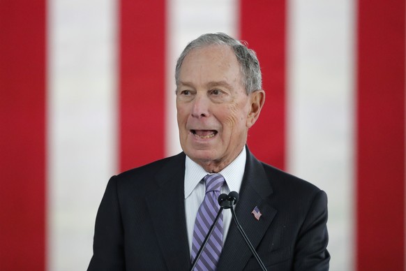 Democratic presidential candidate and former New York City Mayor Michael Bloomberg speaks at a campaign event in Raleigh, N.C., Thursday, Feb. 13, 2020. (AP Photo/Gerald Herbert)
Michael Bloomberg