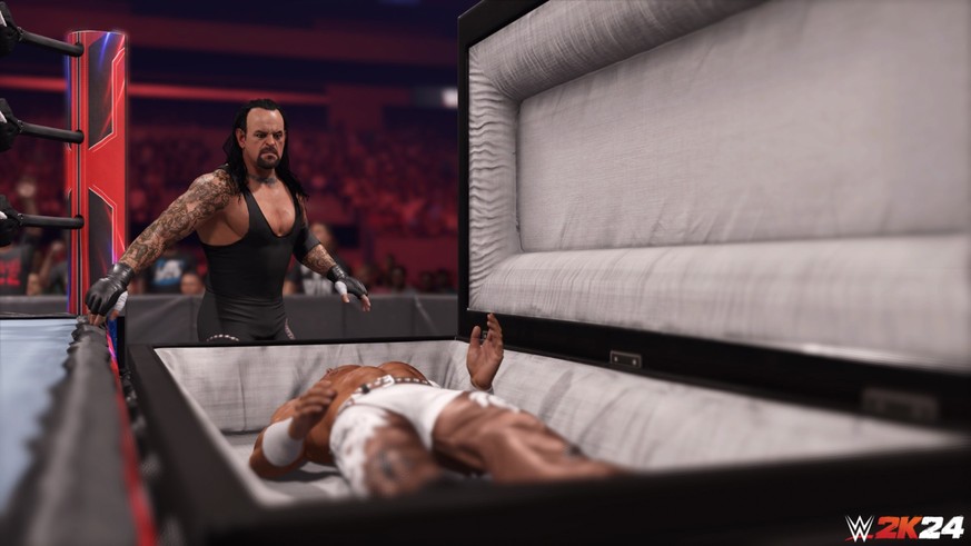 One of The Undertaker's specialties: The Casket Match.