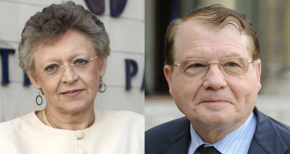 Françoise Barré-Sinoussi und Luc Montagnier.