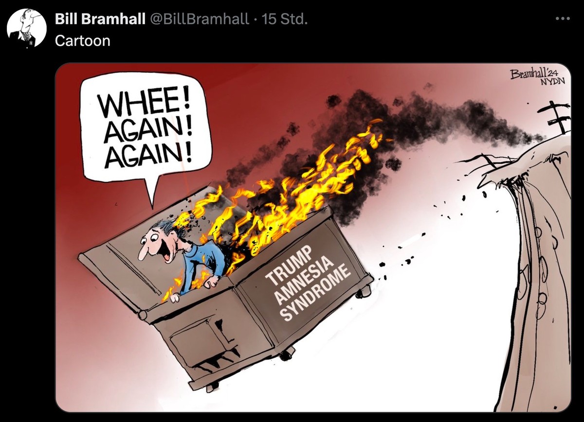 Karikatur zum US-Politgeschehen.