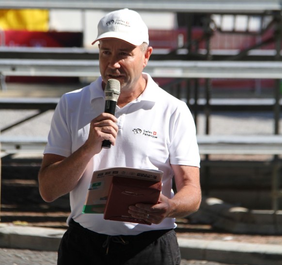 Jean-Denis Willemin. Sieben Jahre lang Präsident von Swiss Pétanque. Nun Ehrenpräsident.