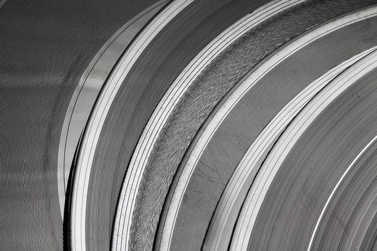 Rillen alter Vinyl-Platten.