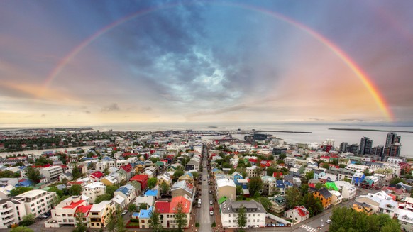 So sieht es in Reykjavik zuweilen aus.