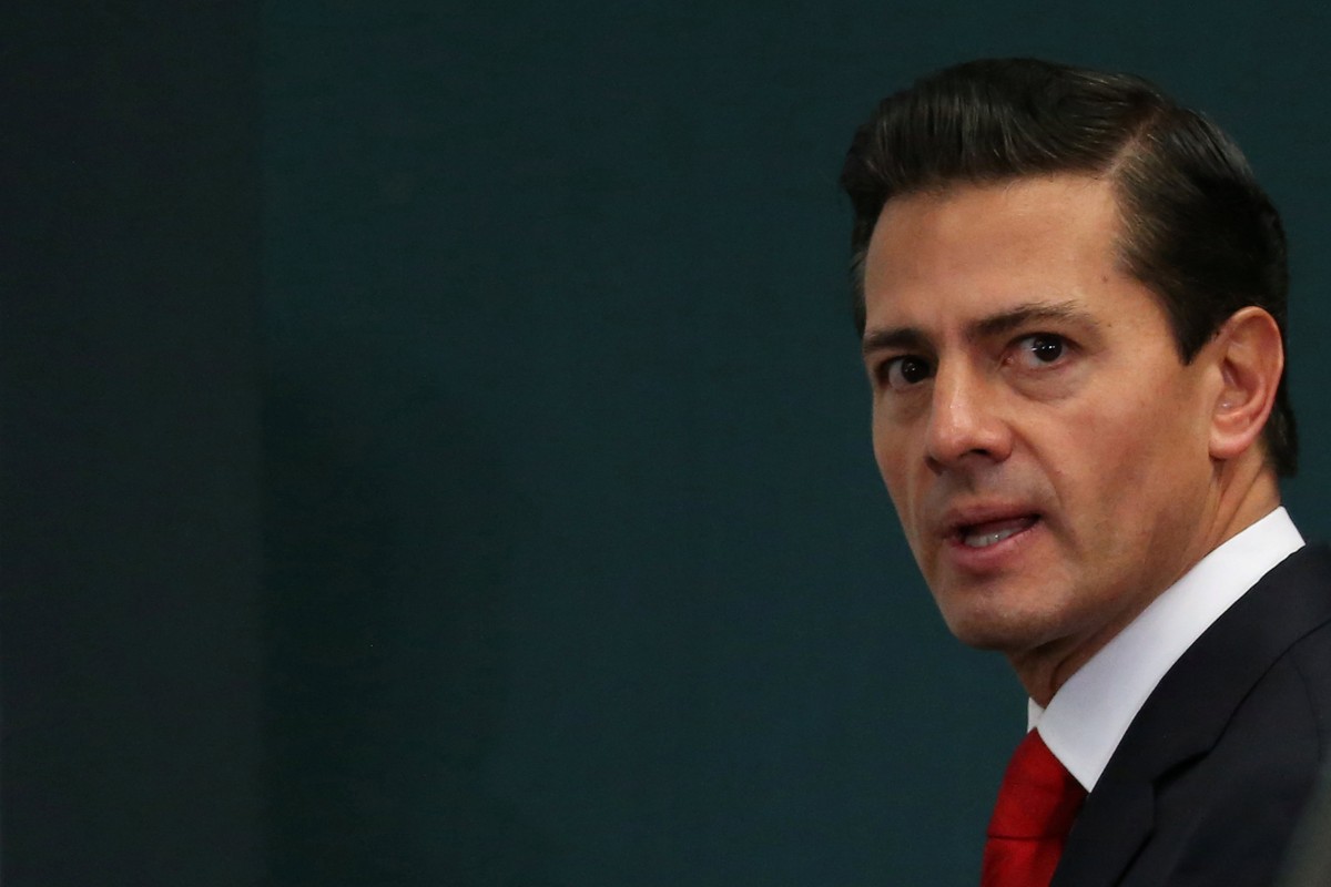 Mexico's President Enrique Pena Nieto is seen during the delivery of a message about foreign affairs at Los Pinos presidential residence in Mexico City, Mexico, January 23, 2017. REUTERS/Edgard G ...