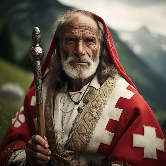 KI Midjourney erstellt typische Menschen aus den Kantonen: Schwyz