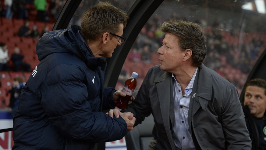 Meier (links) und Saibene, als sie noch Trainer beim FCZ bzw. beim FCSG waren.