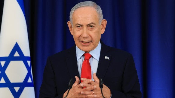 Israeli Prime Minister Benjamin Netanyahu speaks during a press conference in Jerusalem, Thursday, March 19, 2026. (Ronen Zvulun, Pool Photo via AP)
Benjamin Netanyahu