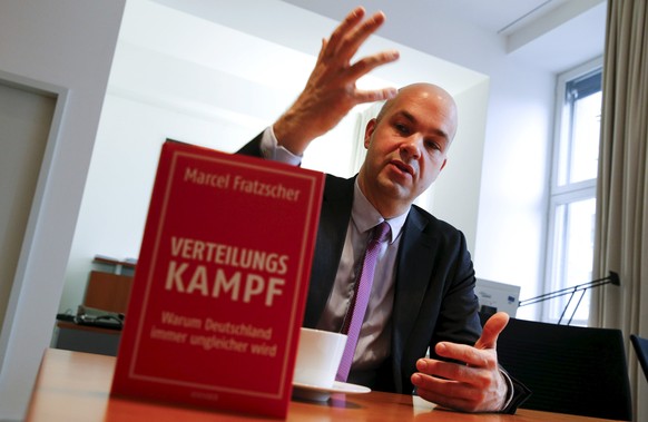 Marcel Fratzscher, chairman of the German Institute for Economic Research (DIW), speaks during an interview with Reuters in his office in Berlin, Germany, March 7, 2016. Picture taken March 7, 2016. R ...