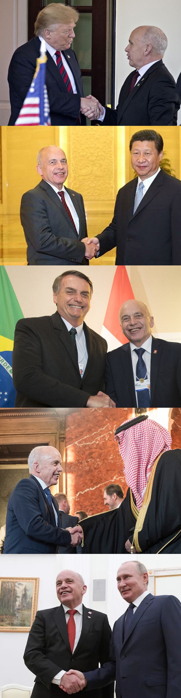 Ueli Maurer schüttelt in Moskau mit Putin Hände
Uelis Freunde