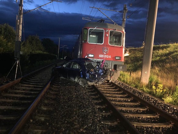 Die Unfallstelle bei Altendorf (Schwyz).