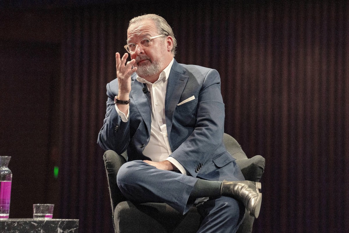 Berlin, Deutschland, 06.10.2025: Haus der Kulturen der Welt: Die Möglichkeit der Unvernunft - Was darf Satire : Der Anwalt Christian Schertz im Gespräch mit Böhmermann nicht im Bild. Foto: Lenny Rothe ...