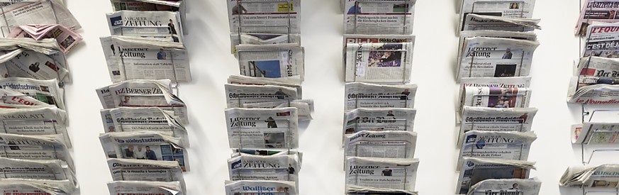 Die grösste Zeitungspräsenz im Vorfeld der Wahlen hat wie bereits vor vier Jahren die SVP gehabt. (Archivbild)