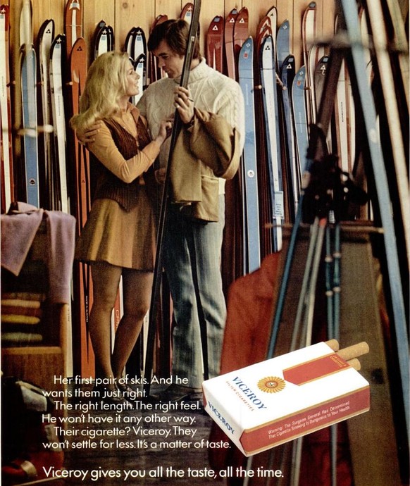 The Look of Love – so viel Liebe in Werbungen der 1970er.

https://www.ghostofthedoll.co.uk/retromusings/viceroy-cigarette-adverts-1970s/