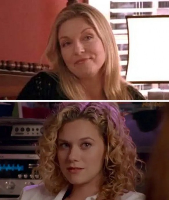 Sheryl Lynn Lee as Ellie Harp and Hilarie Burton as Peyton Sawyer in One Tree Hill