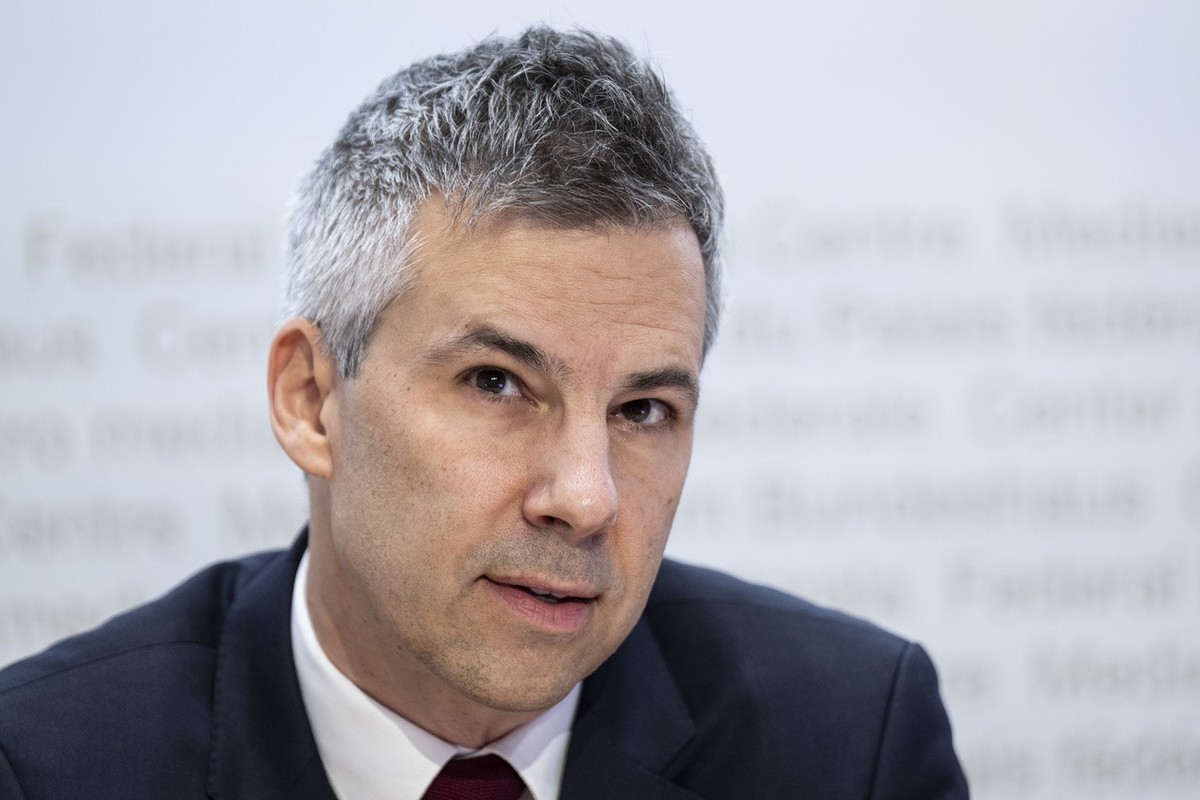 Marcel Salathe, EPFL, Praesident Leitungsgruppe NFP 78, spricht an der Abschlussmedienkonferenz des Nationalen Forschungsprogramms "Covid-19" (NFP 78) des Schweizerischen Nationalfonds (SNF) ...