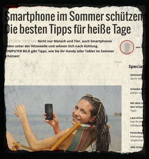 Unser Geheimtipp: Nicht in der Sonne liegen lassen!
