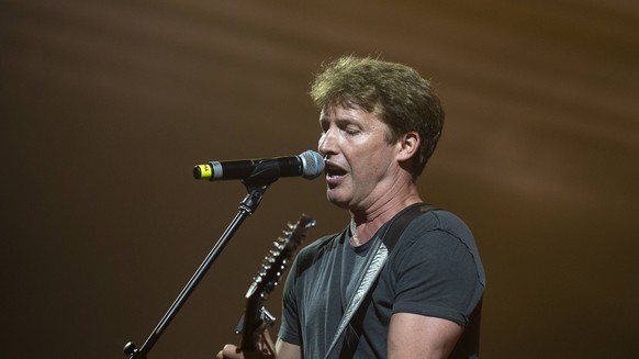 British singer James Blunt performs at the Jazzablanca festival in Casablanca, Morocco, Friday, June 7, 2024. (AP Photo/Mosa&#039;ab Elshamy)