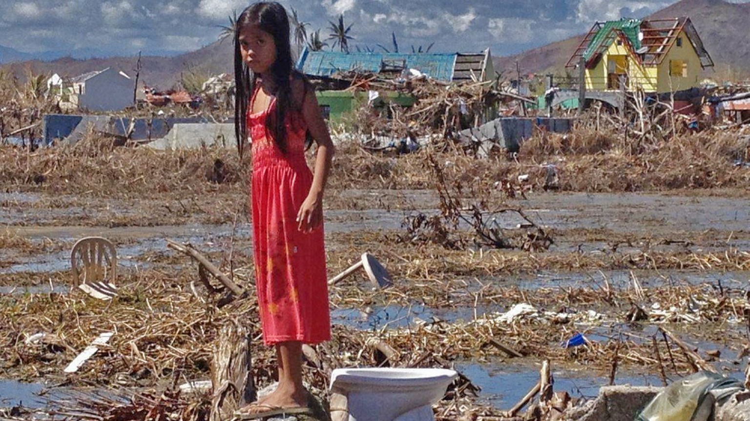 Apple Joy Agojero (10) takes us to the place where their house used to stand. There is nothing left. Only the toilet bowl is still there, as it was the only part of the house set in concrete, standing ...