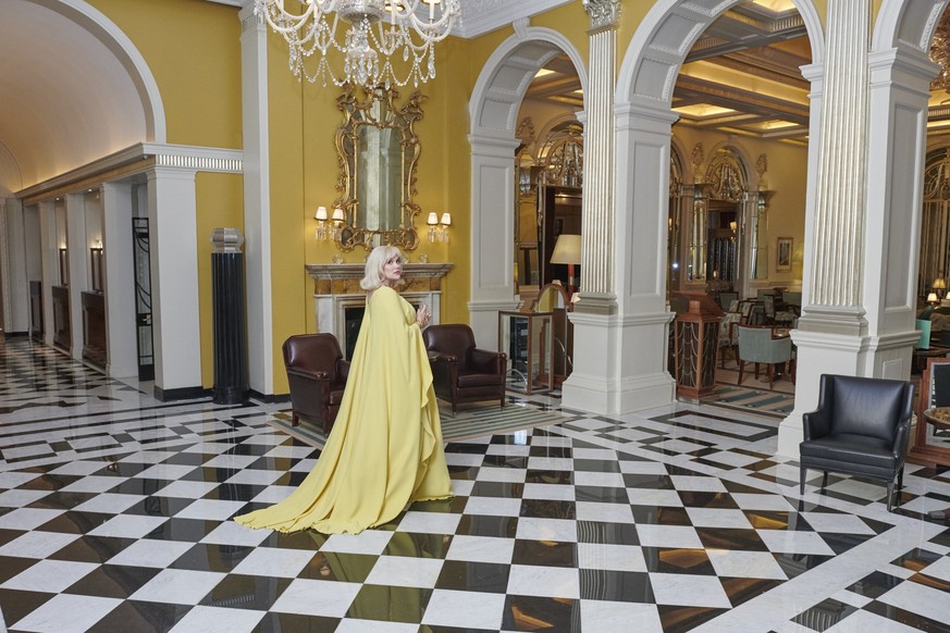 LONDON, ENGLAND - FEBRUARY 28: Emerald Fennell prepares for the 78th Golden Globe Awards at Claridge&#039;s Hotel on February 28, 2021 in London, England. Emerald Fennell was nominated for Best Direct ...