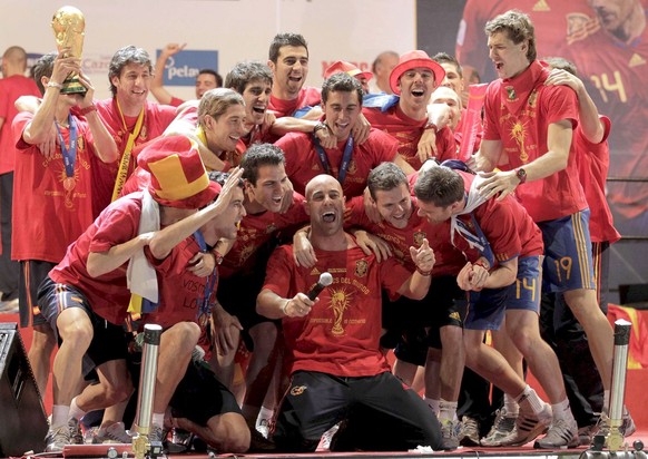 Keine Minute gespielt, aber der grosse Zeremonienmeister. Pepe Reina beim WM-Titel der Spanier 2010.