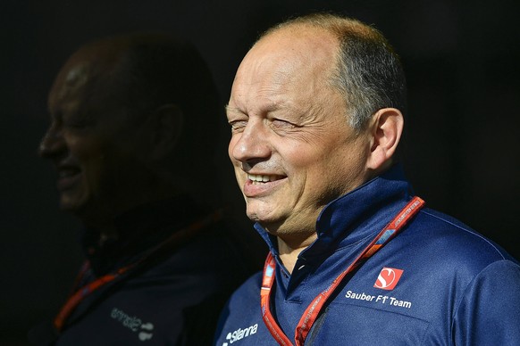 epa06113968 New boss of Sauber F1 Team Frederic Vasseur of France is pictured at the Hungaroring circuit in Mogyorod, near Budapest, Hungary, 28 July 2017. 
The Hungarian Formula One Grand Prix will  ...