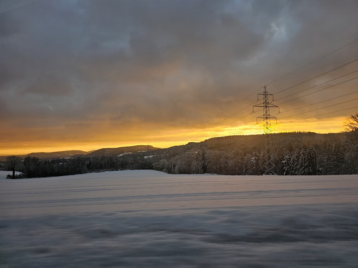 Arbeitsweg Schnee