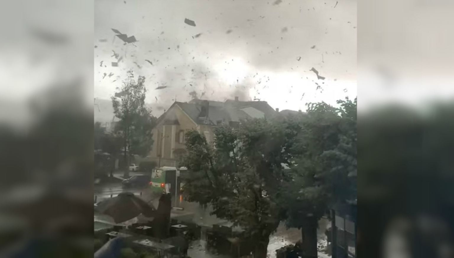 Der Tornado wütete in Luxemburg gewaltig. 