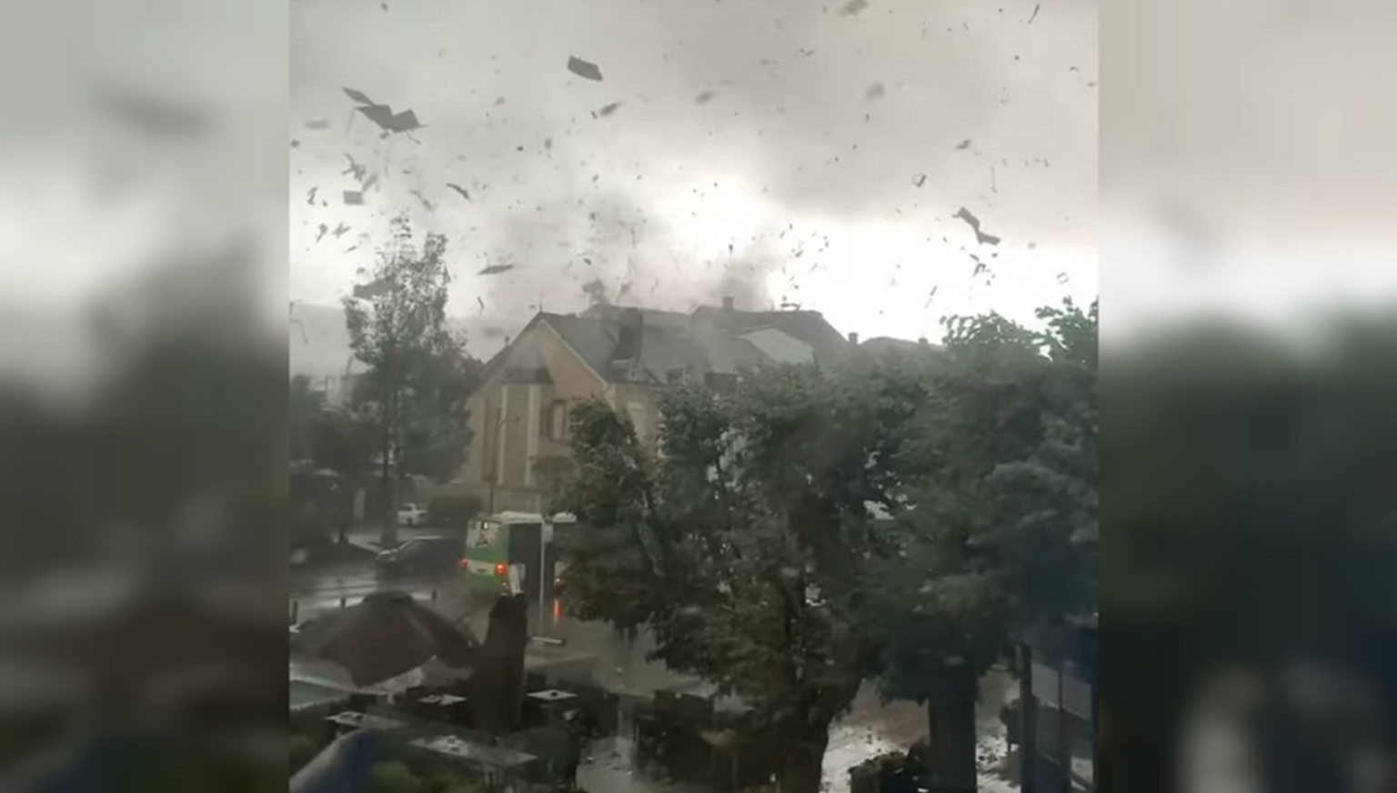 Der Tornado wütete in Luxemburg gewaltig.