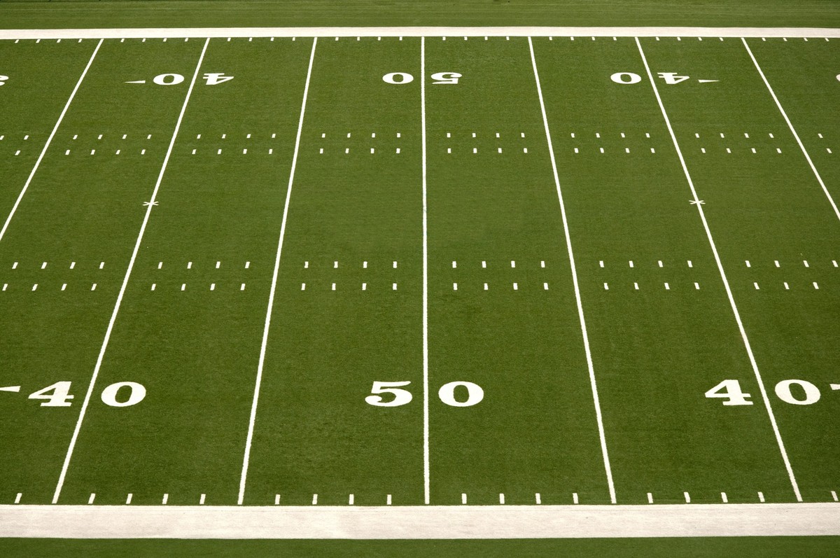 Empty American Football Field