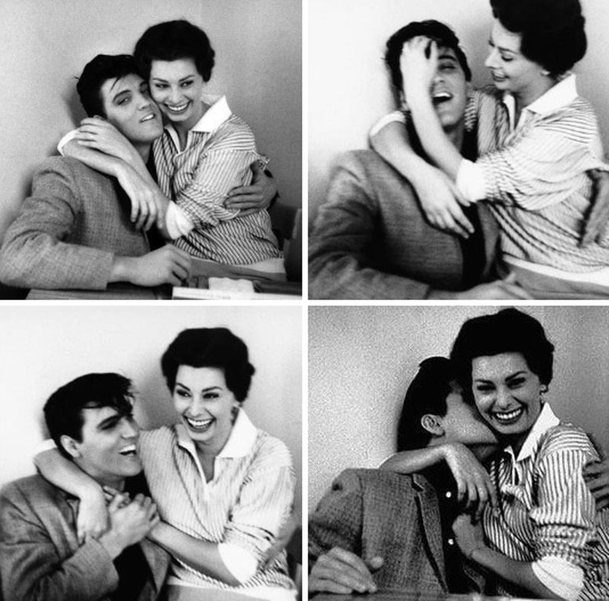 Elvis und Sophia Loren beim Rummachen.