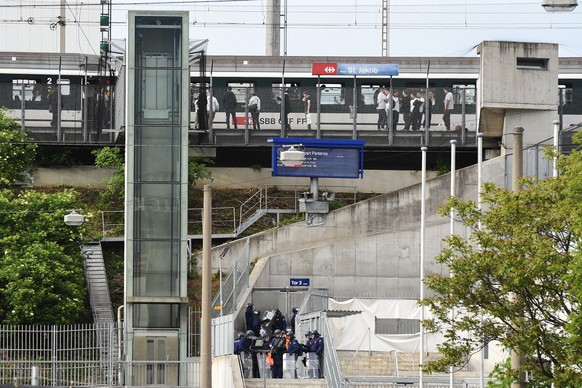 Randalierende Fans in Muttenz.