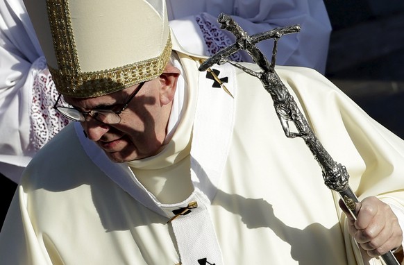 Papst Franziskus in der Guadalupe-Basilika in Mexiko-Stadt.