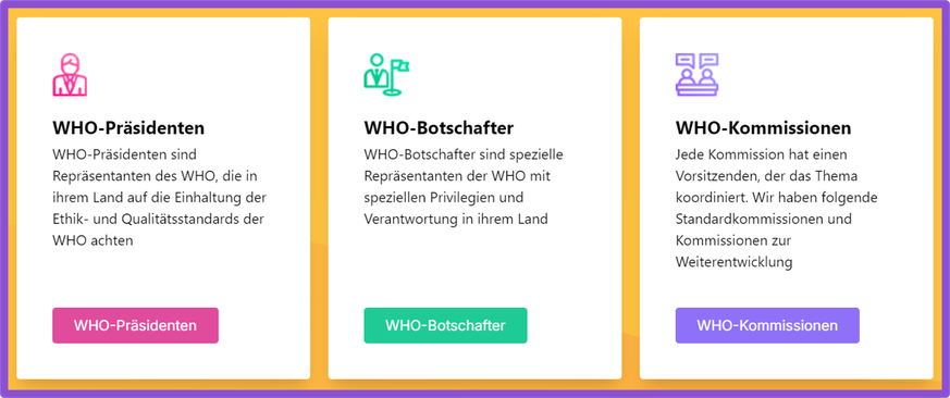 WHO, World Hypnosis Organization, nicht Weltgesundheitsorganisation