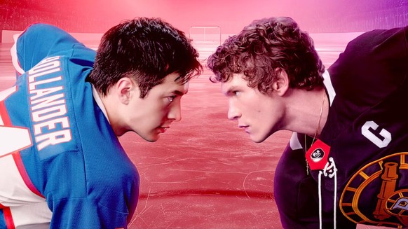 Hudson Williams and Connor Storrie in Heated Rivalry (2025)