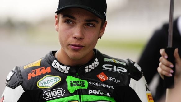 MotoGP Of Portugal - Race Noah Dettwiler 55 of Switzerland and CIP Green Power KTM during the race day of the Grande Premio Tissot de Portugal at Autodromo do Algarve on March 24, 2024 in Lagoa, Algar ...