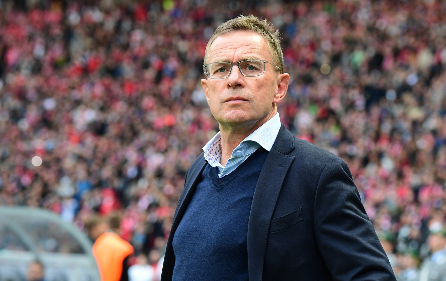 epa09602779 (FILE) - Leipzig&#039;s head coach Ralf Rangnick prior to the German DFB Cup final soccer match between RB Leipzig and FC Bayern Munich in Berlin, Germany, 25 May 2019 (re-issued on 25 Nov ...