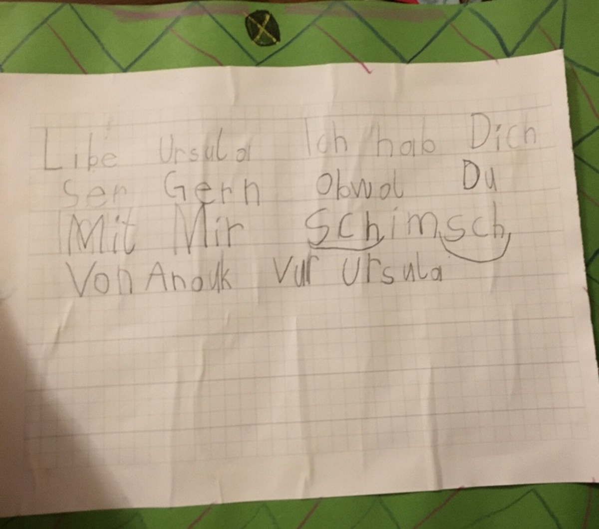 PICDUMP 1 VOR 300! 😱
Gerade letztens hat meine Mutter diesen herzzerreissenden Brief von mir gefunden.
Ja, ich nenne meine Eltern beim Vornamen.
(Liebe Grüsse an Luis übrigens auch von ihr)