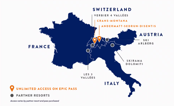 Epic Pass Skifahren Schweiz
