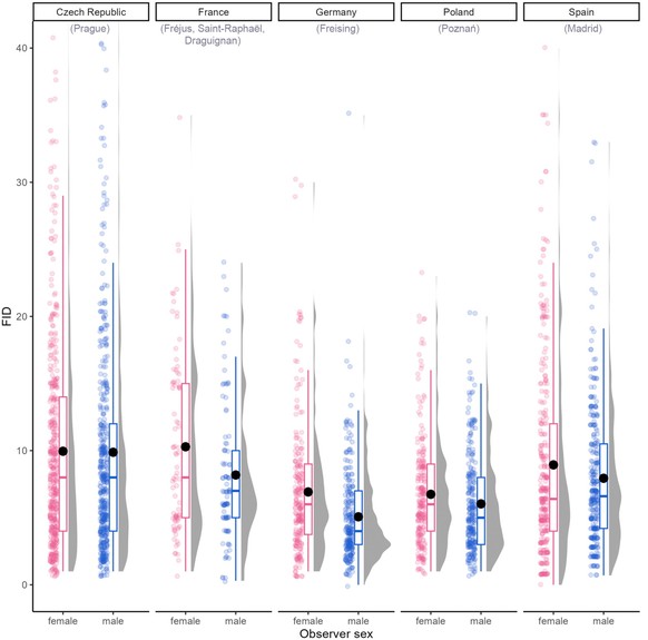 Vögel Fluchtverhalten Studie